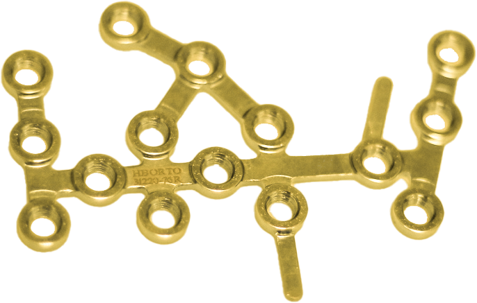 П'яткова пластина блокуюча компресійна, права, ЕЙЧ БІ ОРТО